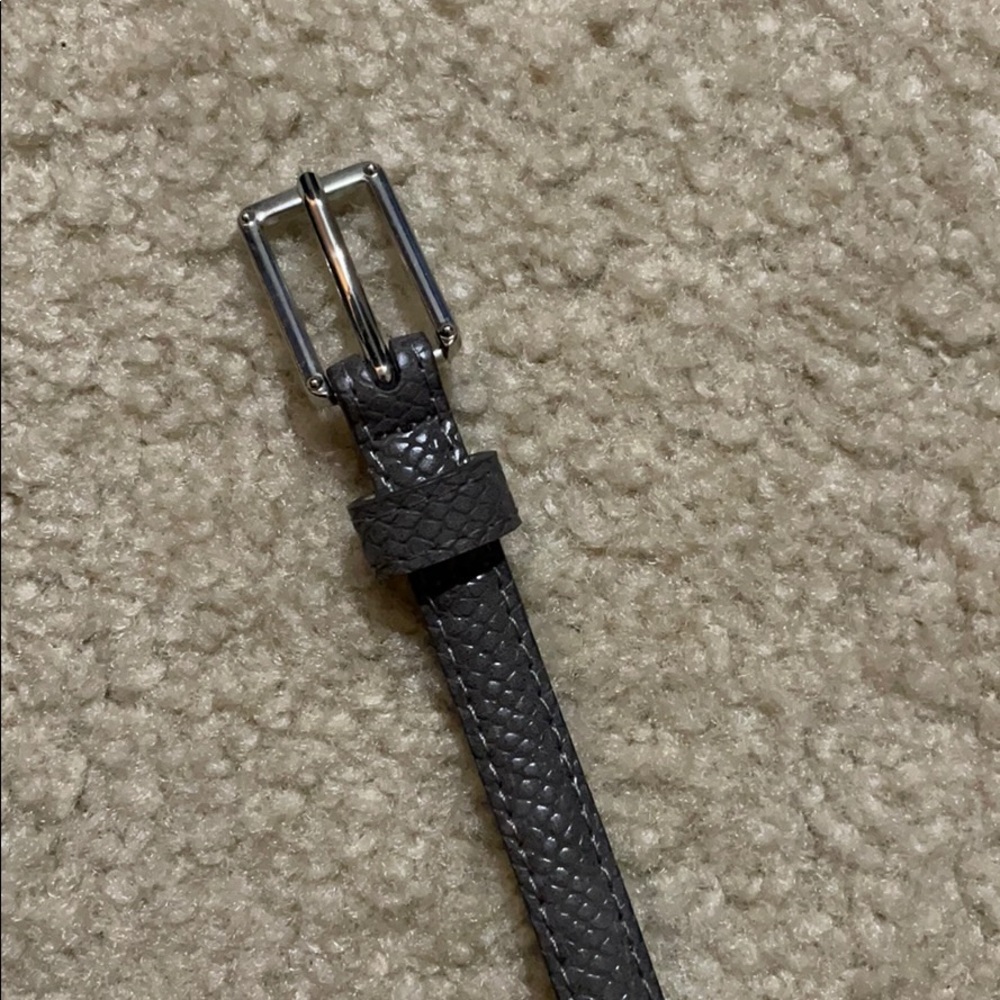 Gray Snake Skin Belt